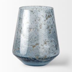 Robyn Blue Tall Glass Vase - Ornate Home