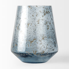 Robyn Blue Tall Glass Vase - Ornate Home
