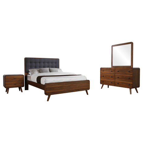 Robyn Dark Walnut 4-piece Full Bedroom Set - Ornate Home