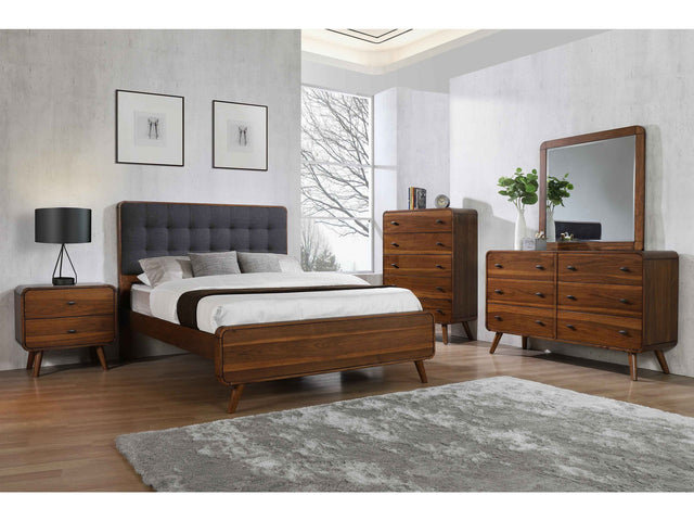 Robyn Dark Walnut 5-piece Full Bedroom Set - Ornate Home