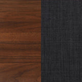 Robyn Dark Walnut California King Bed w/ Upholstered Headboard - Ornate Home