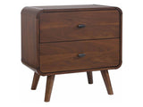 Robyn Dark Walnut Nightstand - Ornate Home