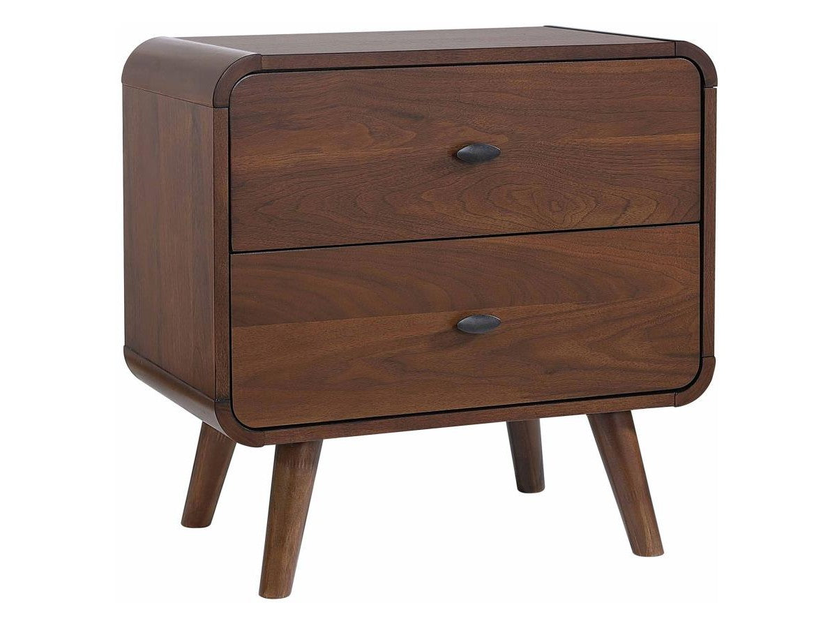 Robyn Dark Walnut Nightstand - Ornate Home
