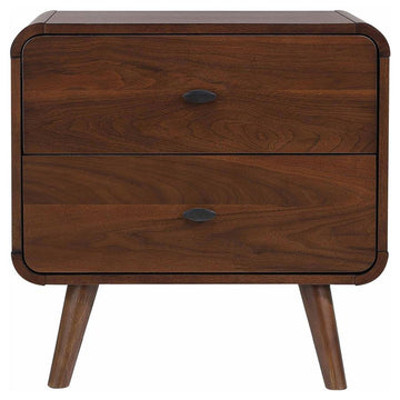 Robyn Dark Walnut Nightstand - Ornate Home