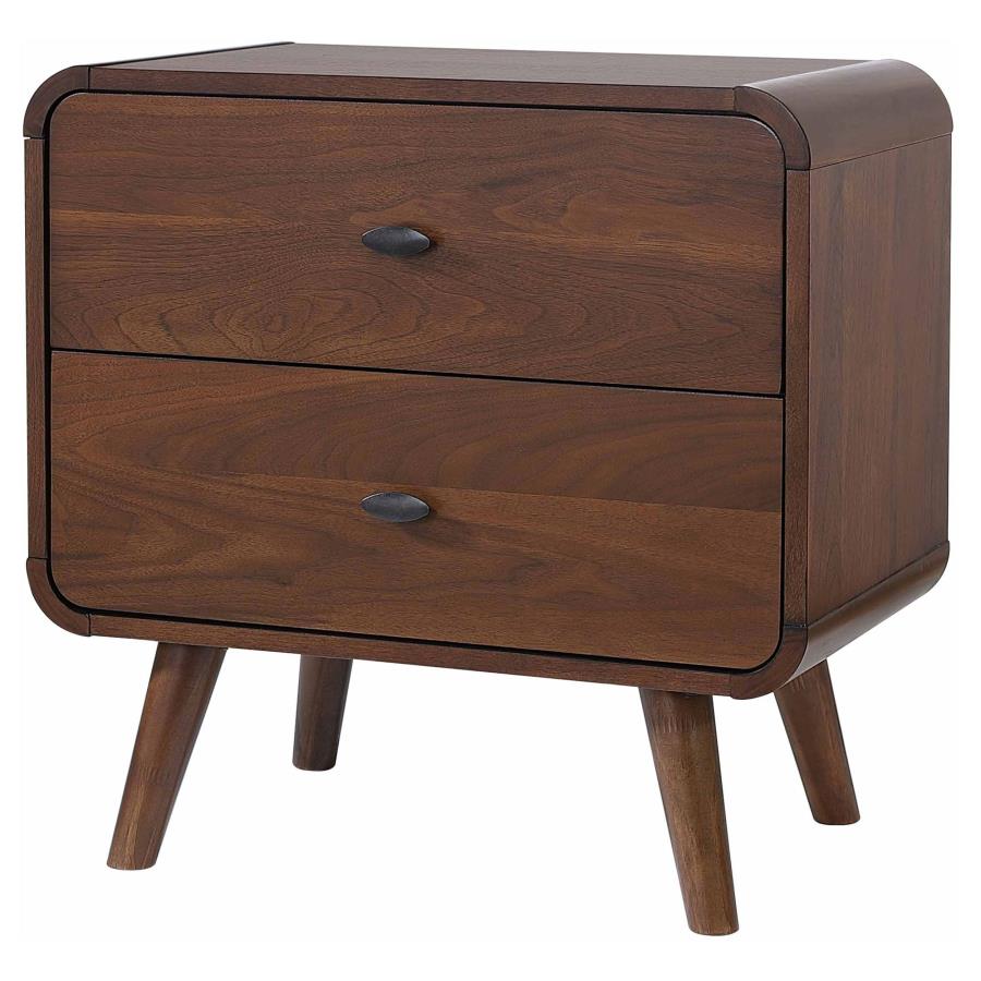 Robyn Dark Walnut Nightstand - Ornate Home