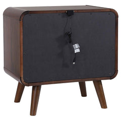 Robyn Dark Walnut Nightstand - Ornate Home