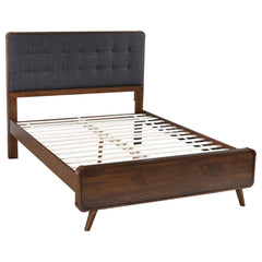 Robyn Dark Walnut Wood Full Platform Bed - Ornate Home