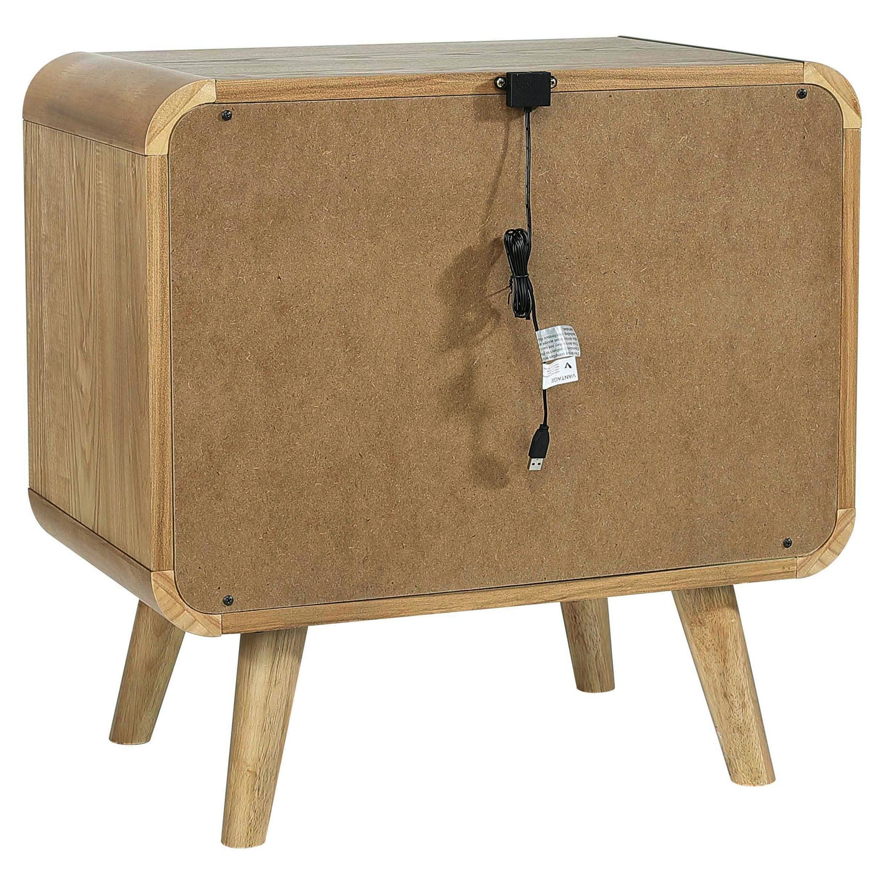 Robyn Light Ash 2-drawer Nightstand Bedside Table - Ornate Home