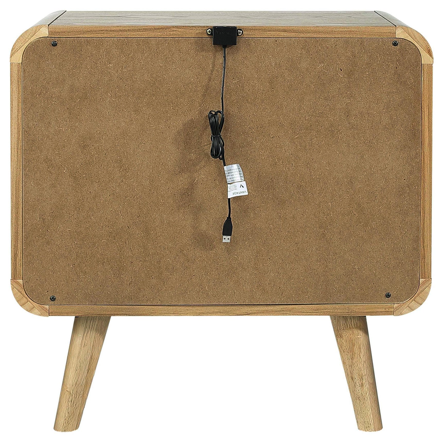 Robyn Light Ash 2-drawer Nightstand Bedside Table - Ornate Home