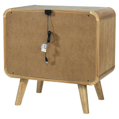 Robyn Light Ash 2-drawer Nightstand Bedside Table - Ornate Home