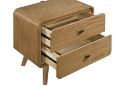 Robyn Light Ash 2-drawer Nightstand Bedside Table - Ornate Home