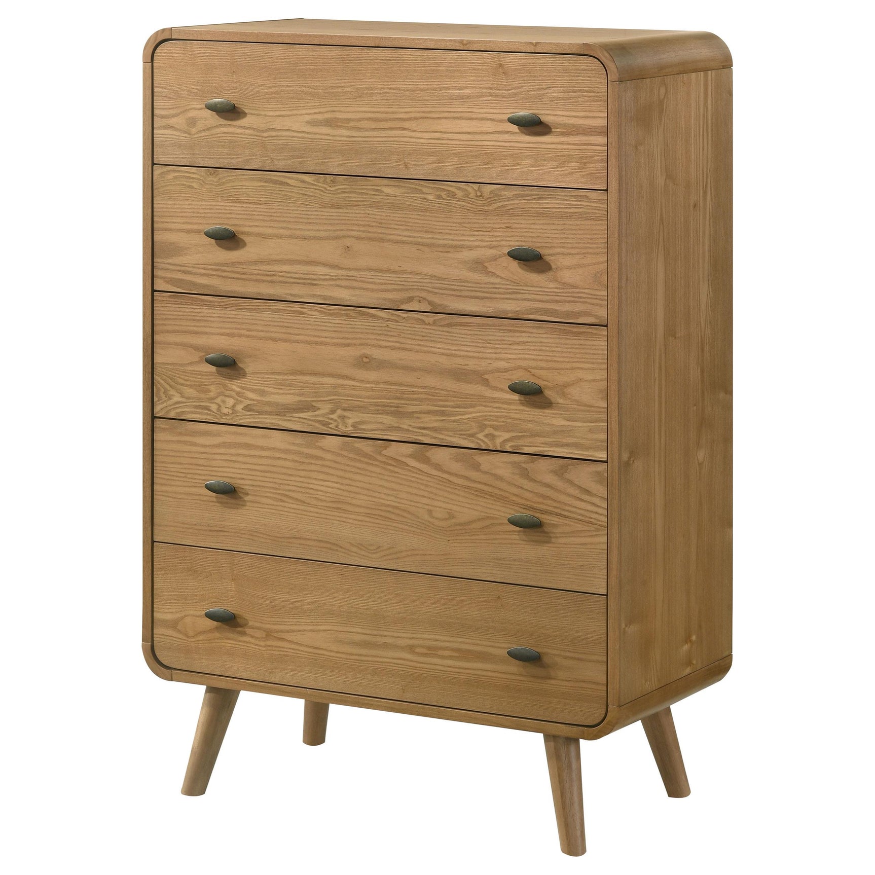Robyn Light Ash 5-drawer Bedroom Chest of Drawers - Ornate Home