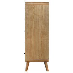 Robyn Light Ash 5-drawer Bedroom Chest of Drawers - Ornate Home