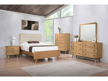 Robyn Light Ash 5-piece Full Bedroom Set - Ornate Home