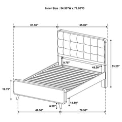 Robyn Light Ash 5-piece Full Bedroom Set - Ornate Home