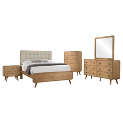 Robyn Light Ash 5-piece Queen Bedroom Set - Ornate Home