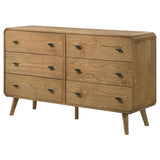 Robyn Light Ash 6-drawer Bedroom Dresser - Ornate Home