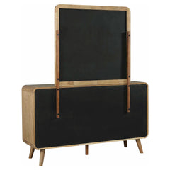 Robyn Light Ash 6-drawer Bedroom Dresser and Mirror - Ornate Home