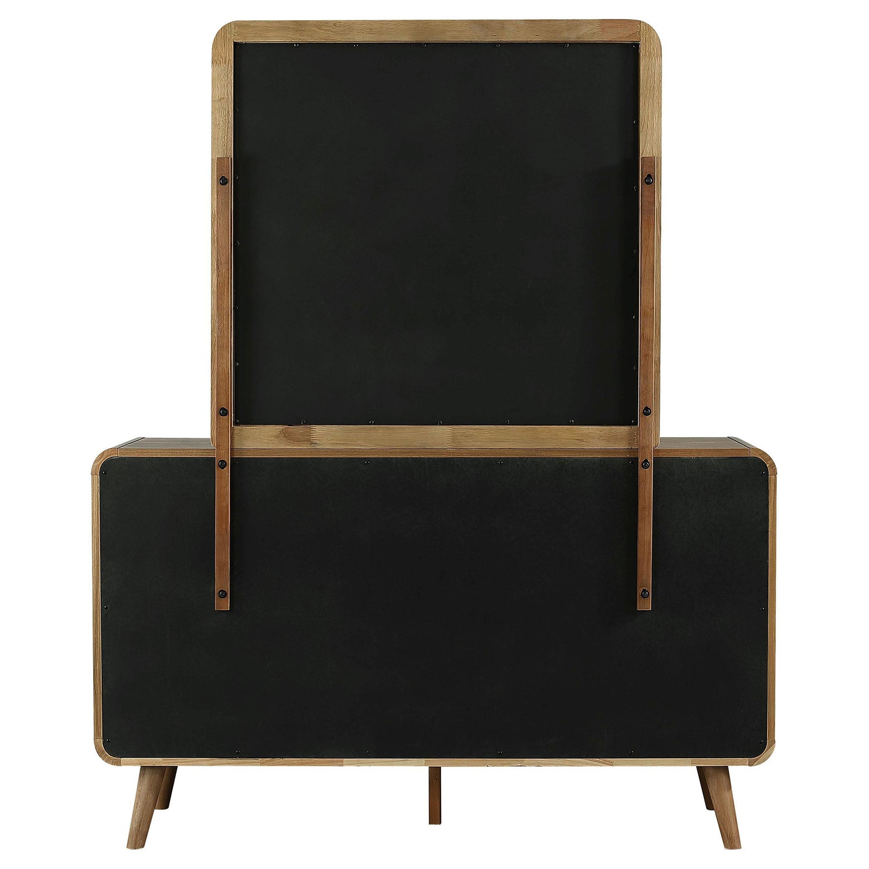 Robyn Light Ash 6-drawer Bedroom Dresser and Mirror - Ornate Home