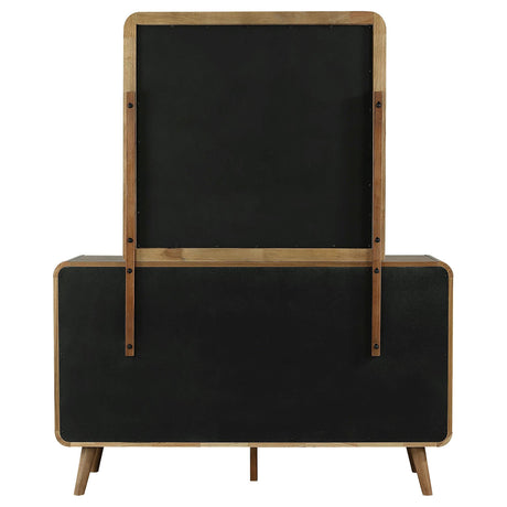 Robyn Light Ash 6-drawer Bedroom Dresser and Mirror - Ornate Home