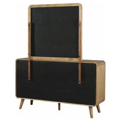 Robyn Light Ash 6-drawer Bedroom Dresser and Mirror - Ornate Home