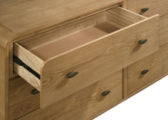 Robyn Light Ash 6-drawer Bedroom Dresser and Mirror - Ornate Home