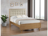 Robyn Light Ash Wood Full Platform Bed - Ornate Home