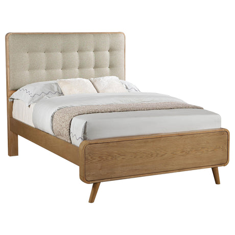 Robyn Light Ash Wood Full Platform Bed - Ornate Home