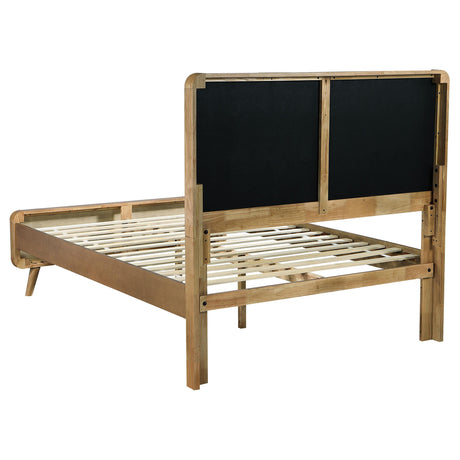 Robyn Light Ash Wood Full Platform Bed - Ornate Home