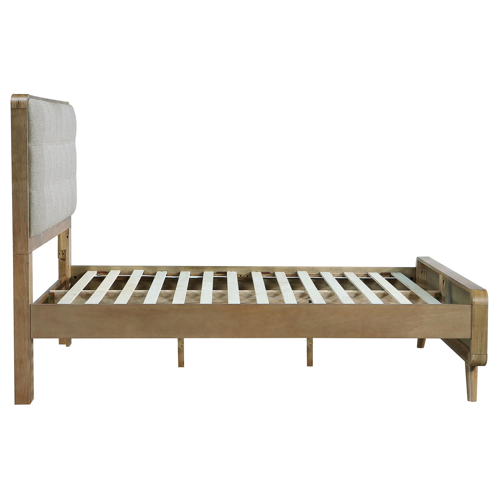 Robyn Light Ash Wood Full Platform Bed - Ornate Home