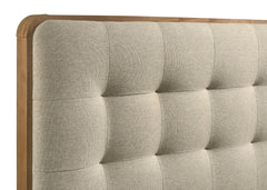 Robyn Light Ash Wood Full Platform Bed - Ornate Home