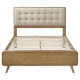 Robyn Light Ash Wood Queen Platform Bed - Ornate Home