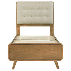 Robyn Light Ash Wood Twin Platform Bed - Ornate Home