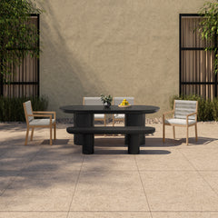 Rocca Black Dining Table - Ornate Home