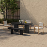 Rocca Black Dining Table - Ornate Home
