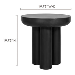Rocca Black Side Table - Ornate Home