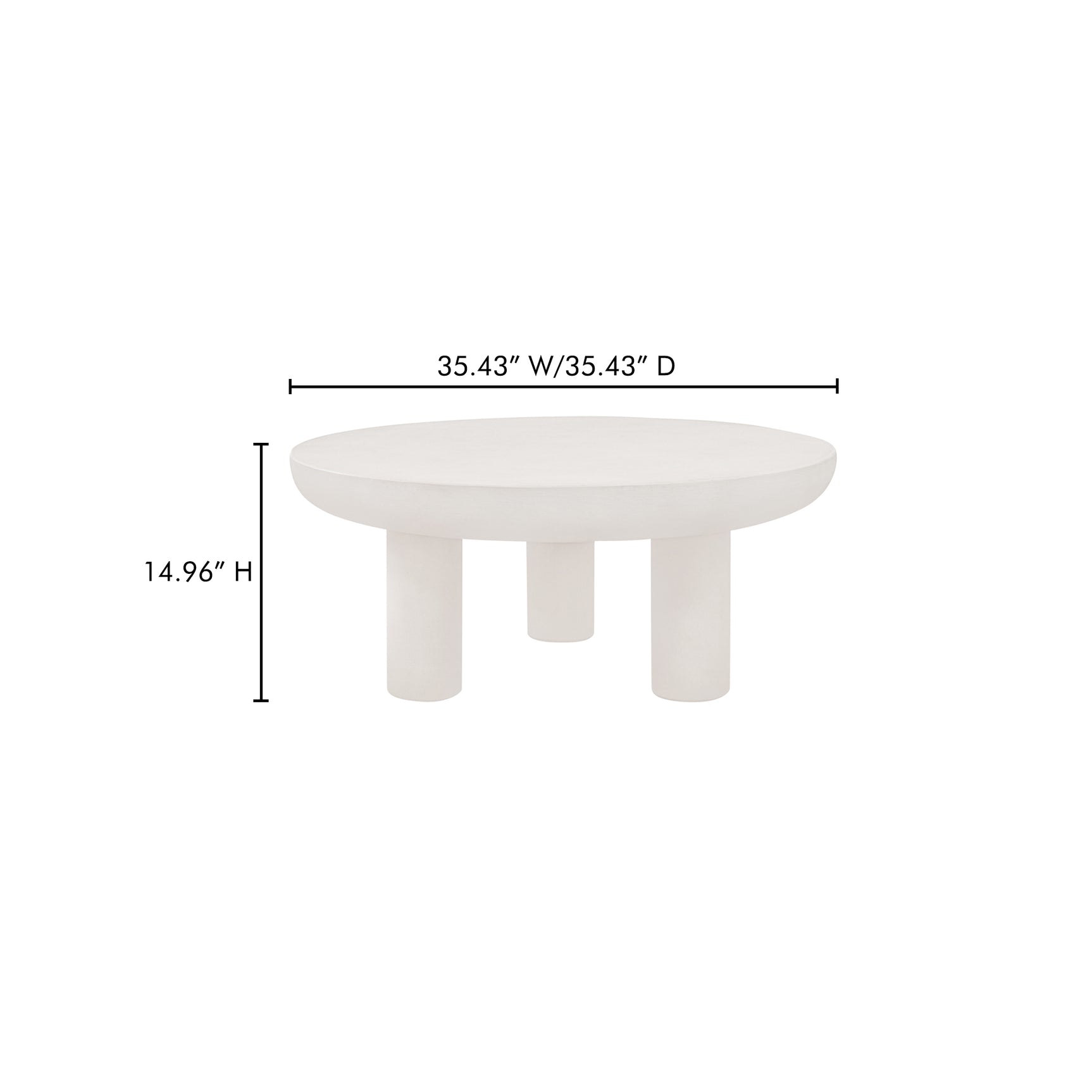 Rocca Cream Coffee Table - Ornate Home