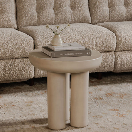 Rocca Cream Side Table - Ornate Home