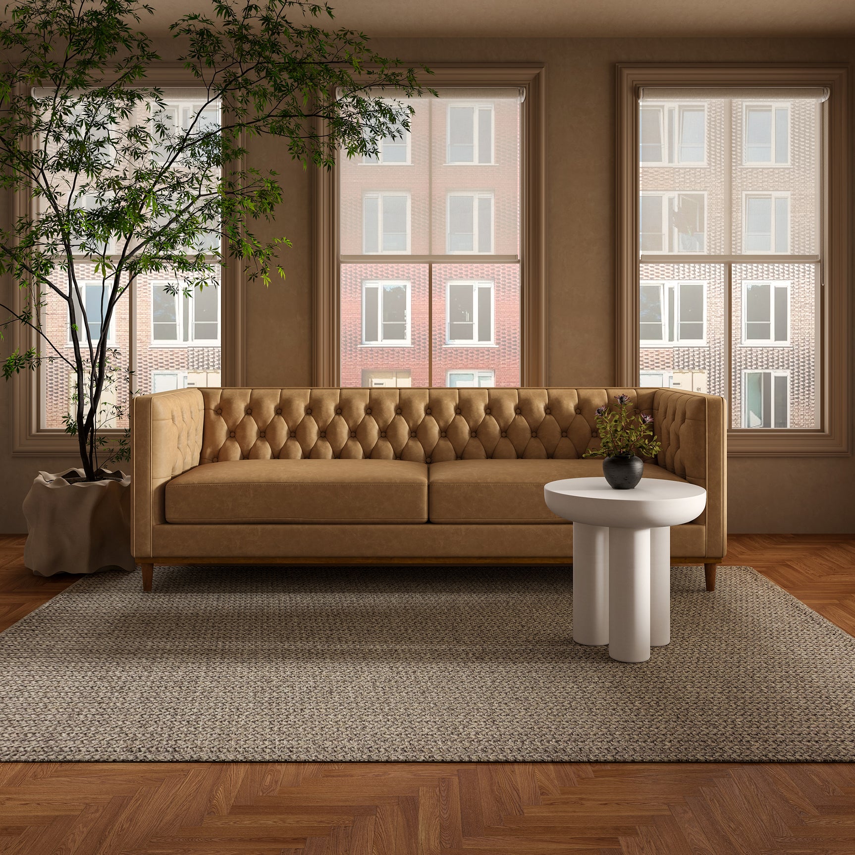 Rocca Cream Side Table - Ornate Home