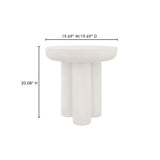 Rocca Cream Side Table - Ornate Home