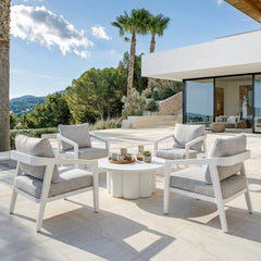 Roccia Gray Outdoor Armchair - Ornate Home