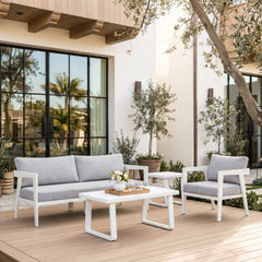 Roccia Gray Outdoor Sofa - Ornate Home