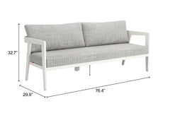 Roccia Gray Outdoor Sofa - Ornate Home