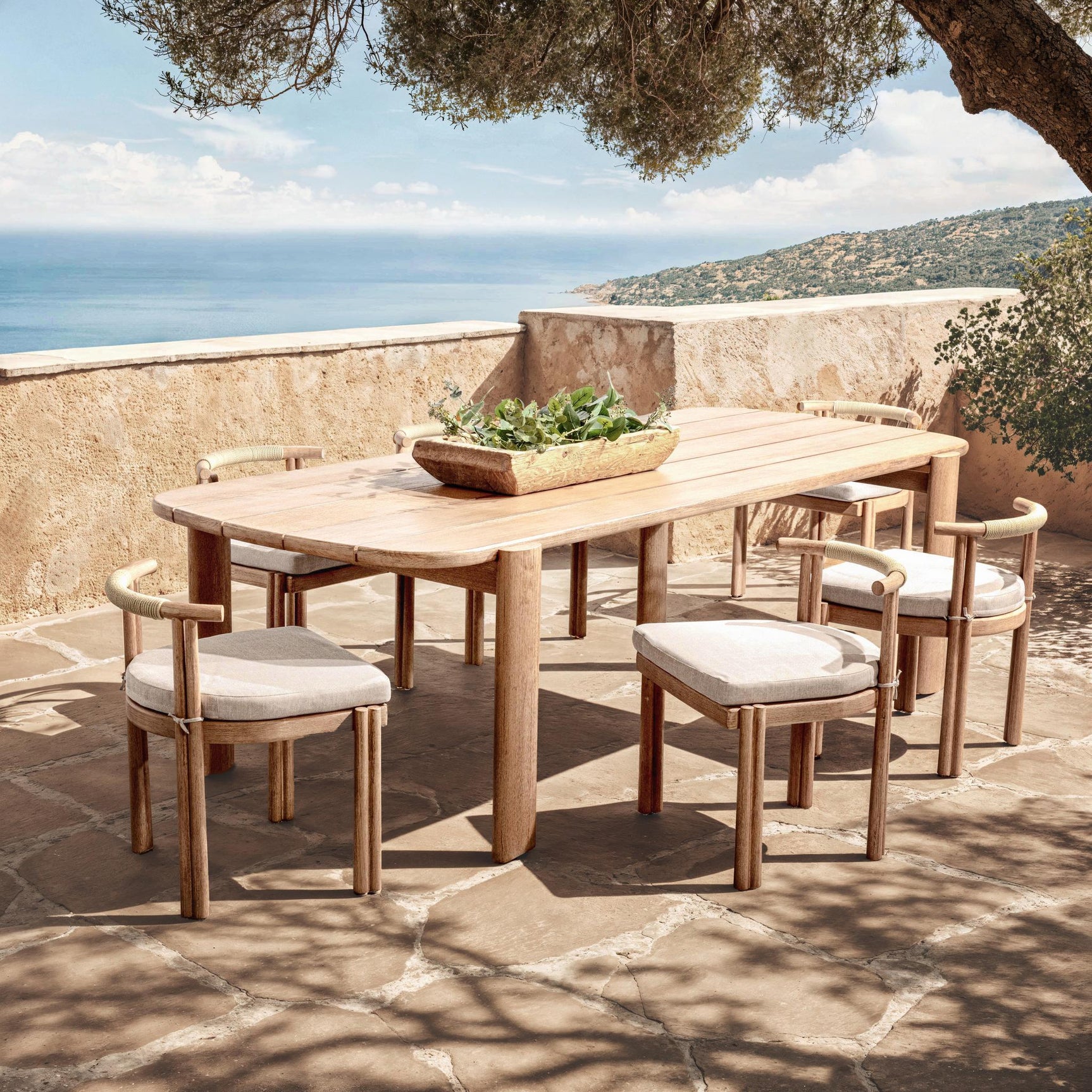 Rocco Butterscotch Outdoor Dining Table - Ornate Home