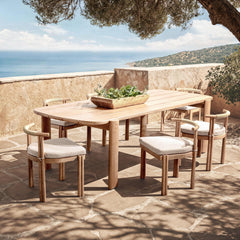 Rocco Butterscotch Outdoor Dining Table - Ornate Home