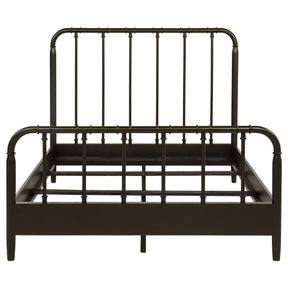 Rocco Dark Bronze All Wood Water Pipe Open Frame Eastern King Bed - Ornate Home