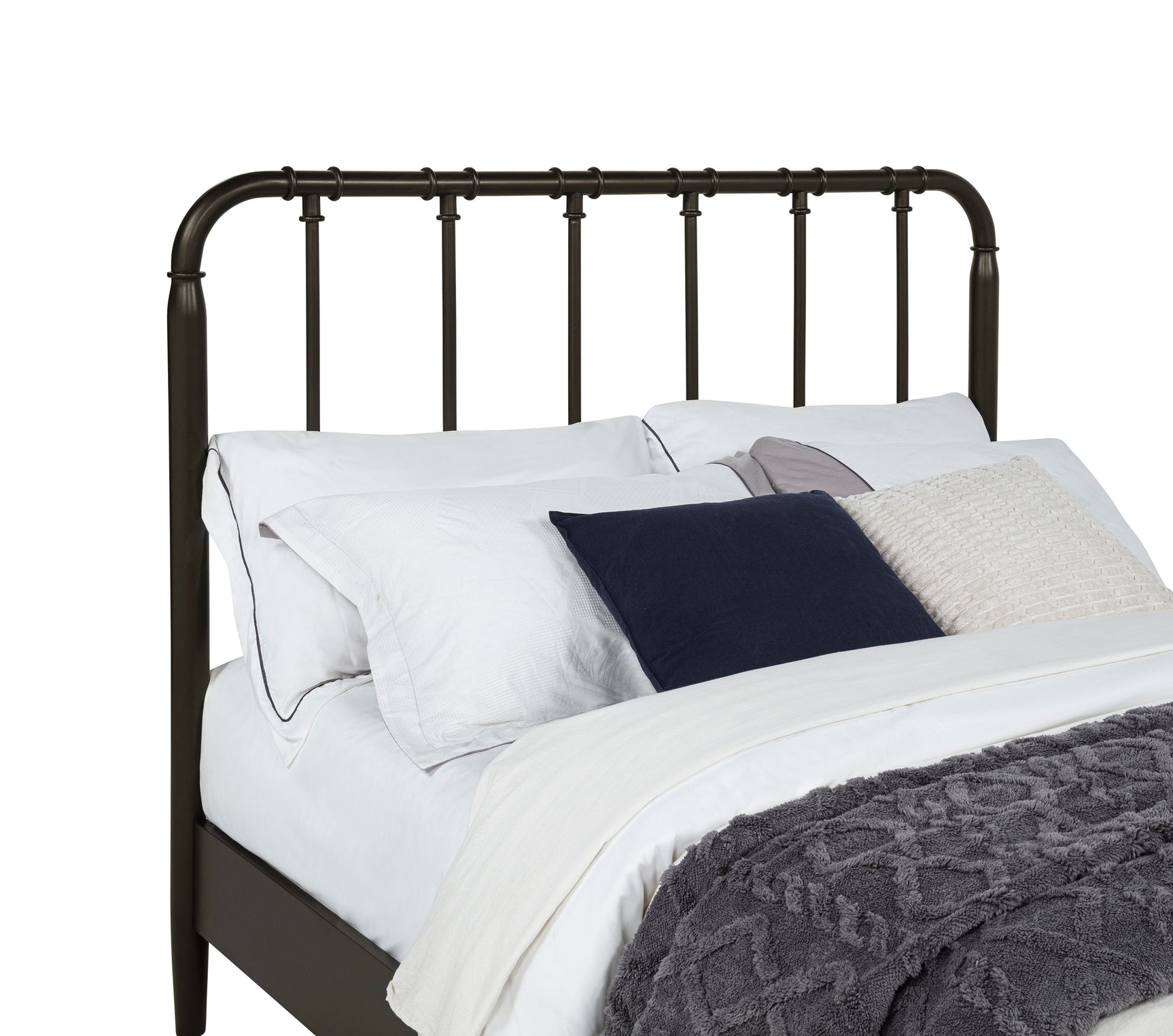 Rocco Dark Bronze All Wood Water Pipe Open Frame Full Bed - Ornate Home