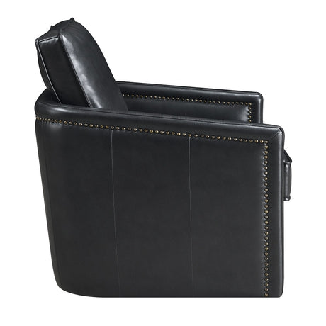 Rocha Black  Swivel Chair W/Glider - Ornate Home