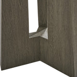 Rochelle Quarry/Weathered Teak Outdoor Side Table - Ornate Home