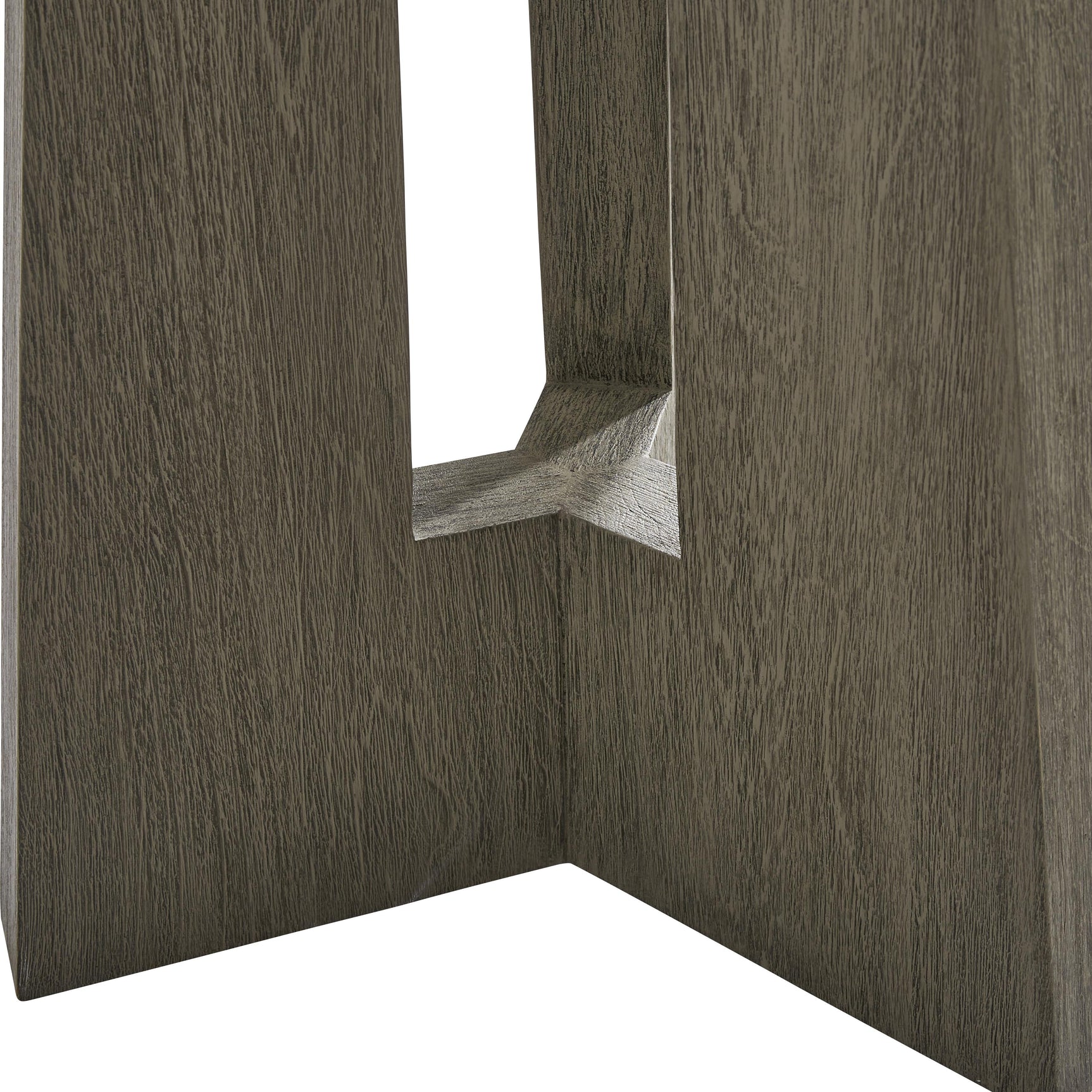 Rochelle Quarry/Weathered Teak Outdoor Side Table - Ornate Home